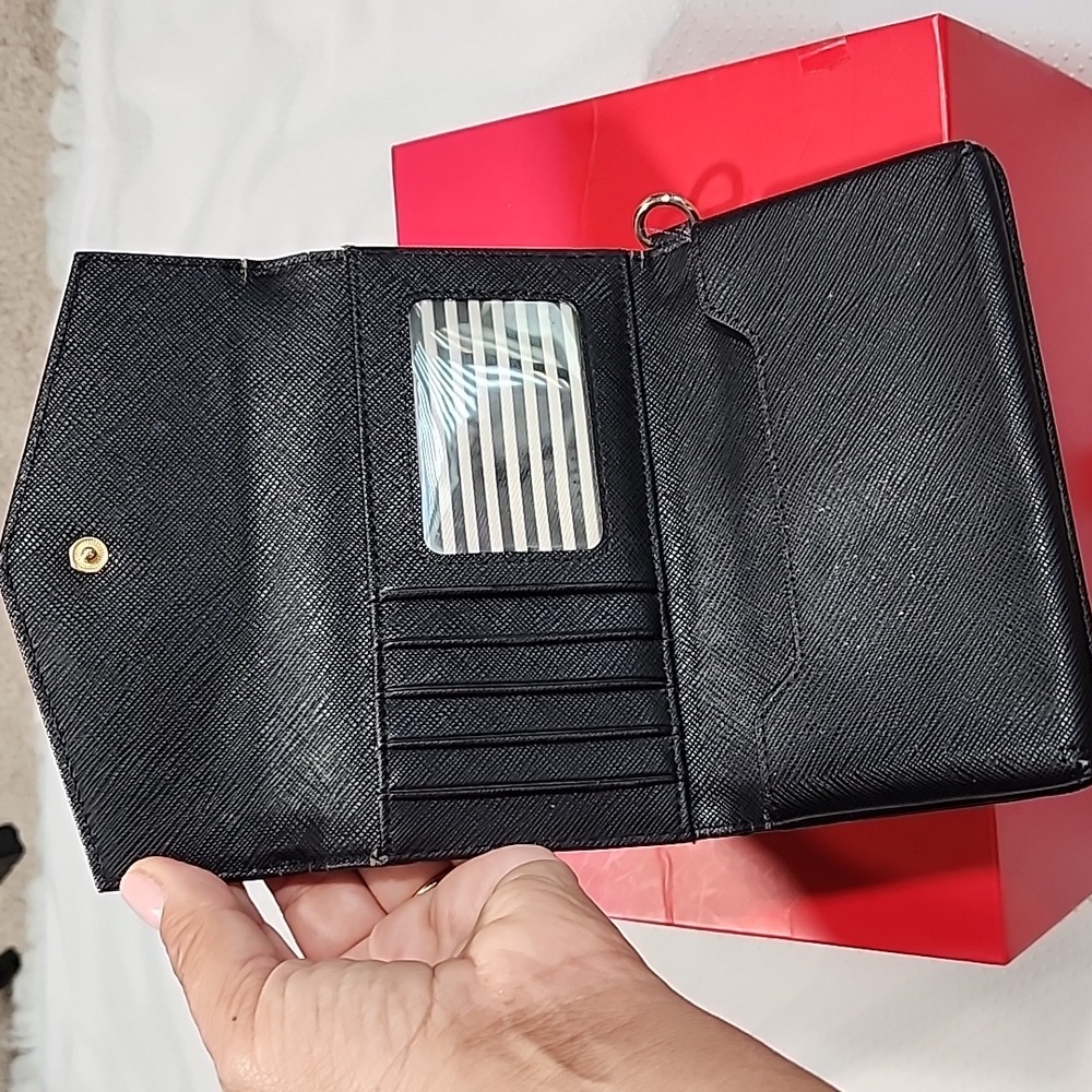 Kate Spade black Wallet Wristlet Saffiano Leather - Picture 3 of 9